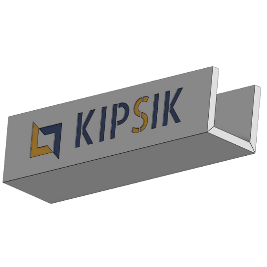 U-profiilin kuva Kipsilevystä valmistettu ränni - U-profiili alhaalta päin