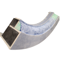 Neljännesympyrä vedeneristyksellä